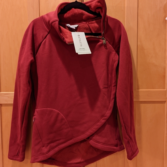 NWT Athleta Cozy Karma Asym Pullover - Picture 7 of 9